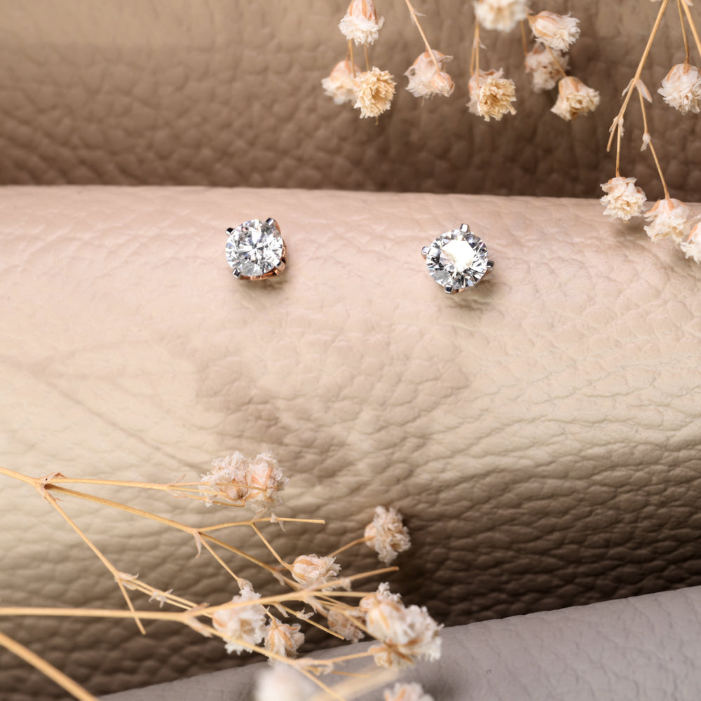 Timeless Classic Diamond Studs (Rose Gold)