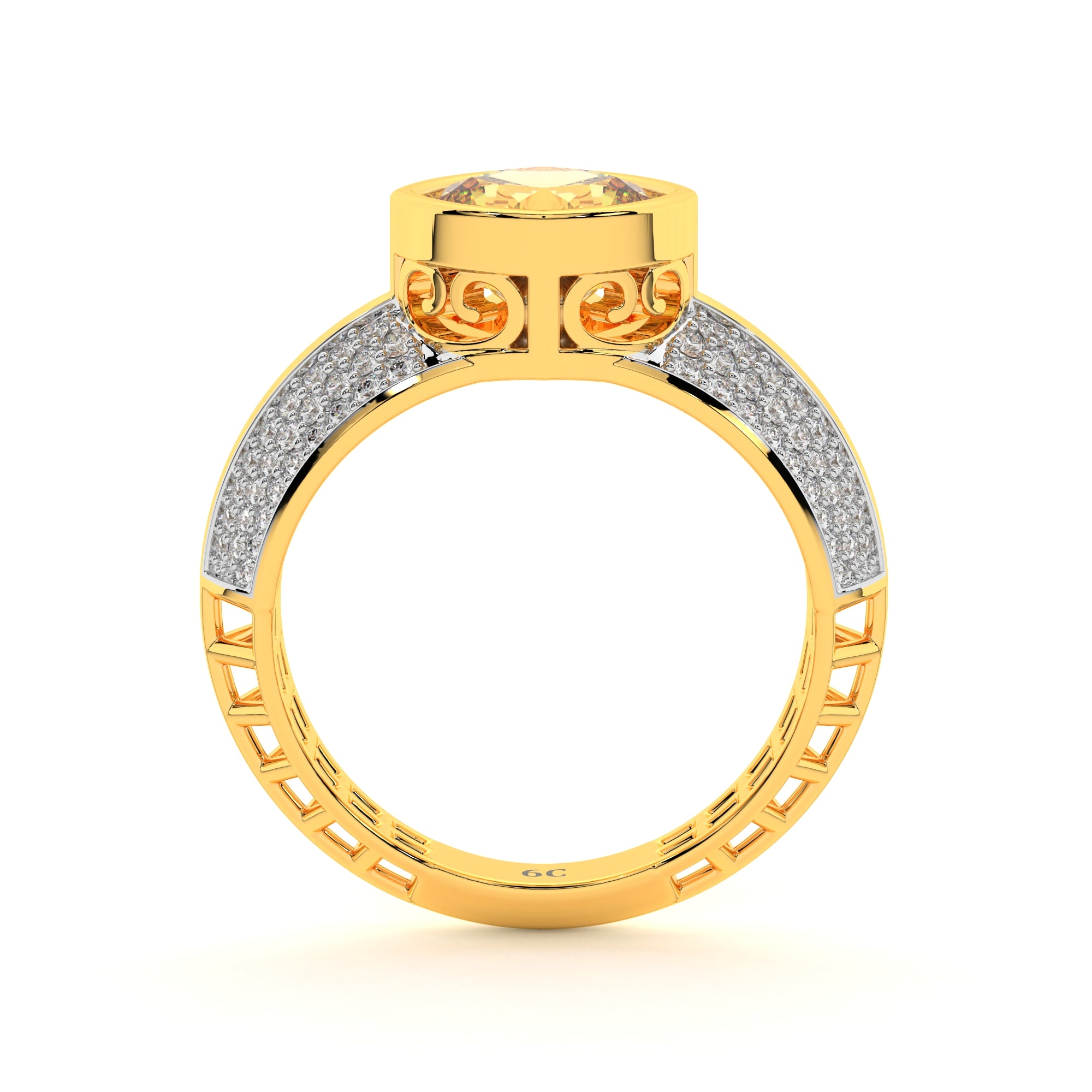Enduring Cushion Diamond Ring (Yellow Gold)