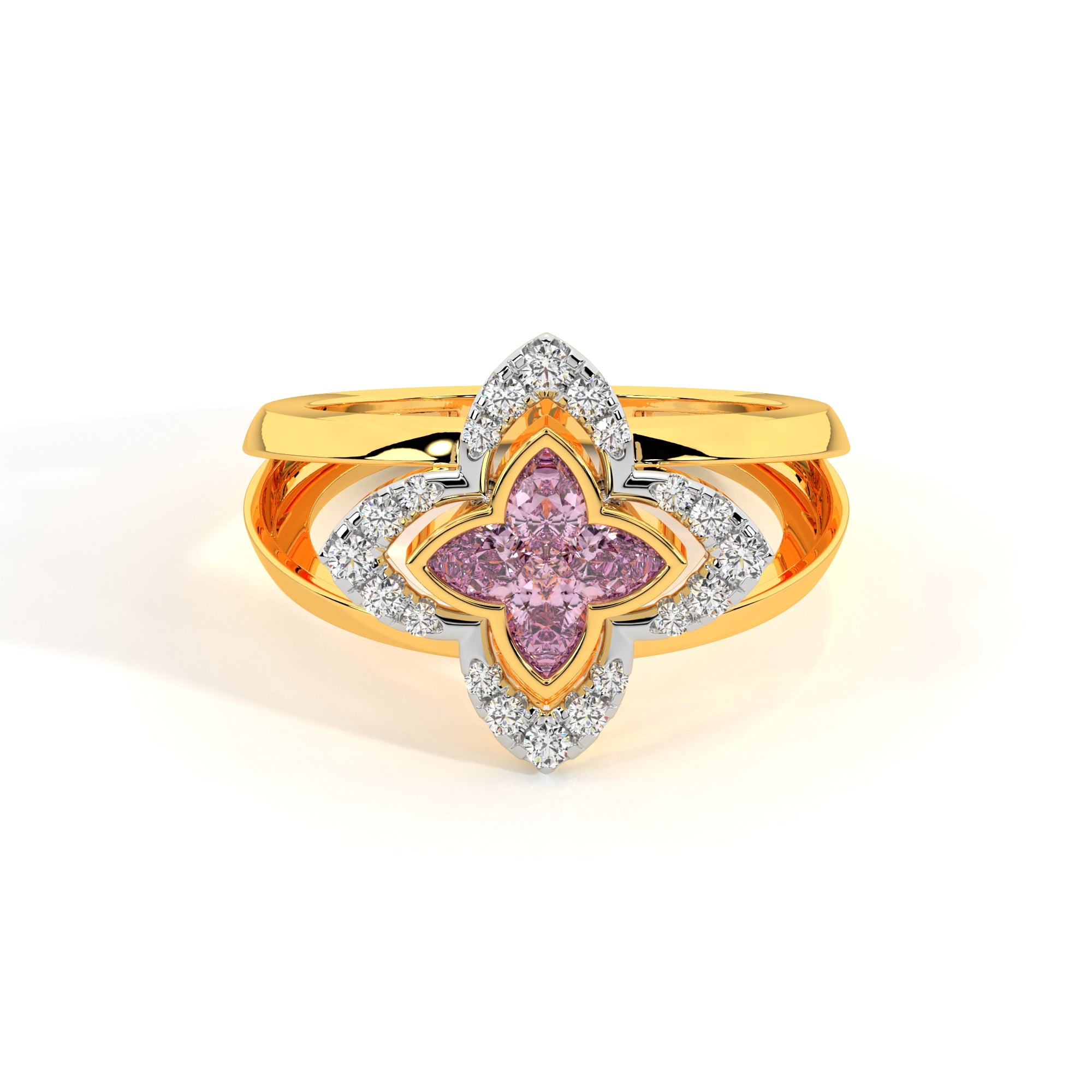 Four Point Star Diamond Ring