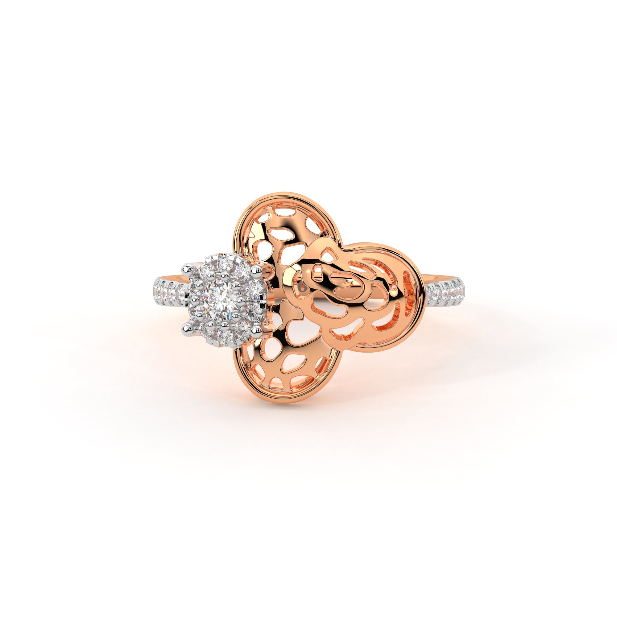 Blooming Flower Diamond Ring