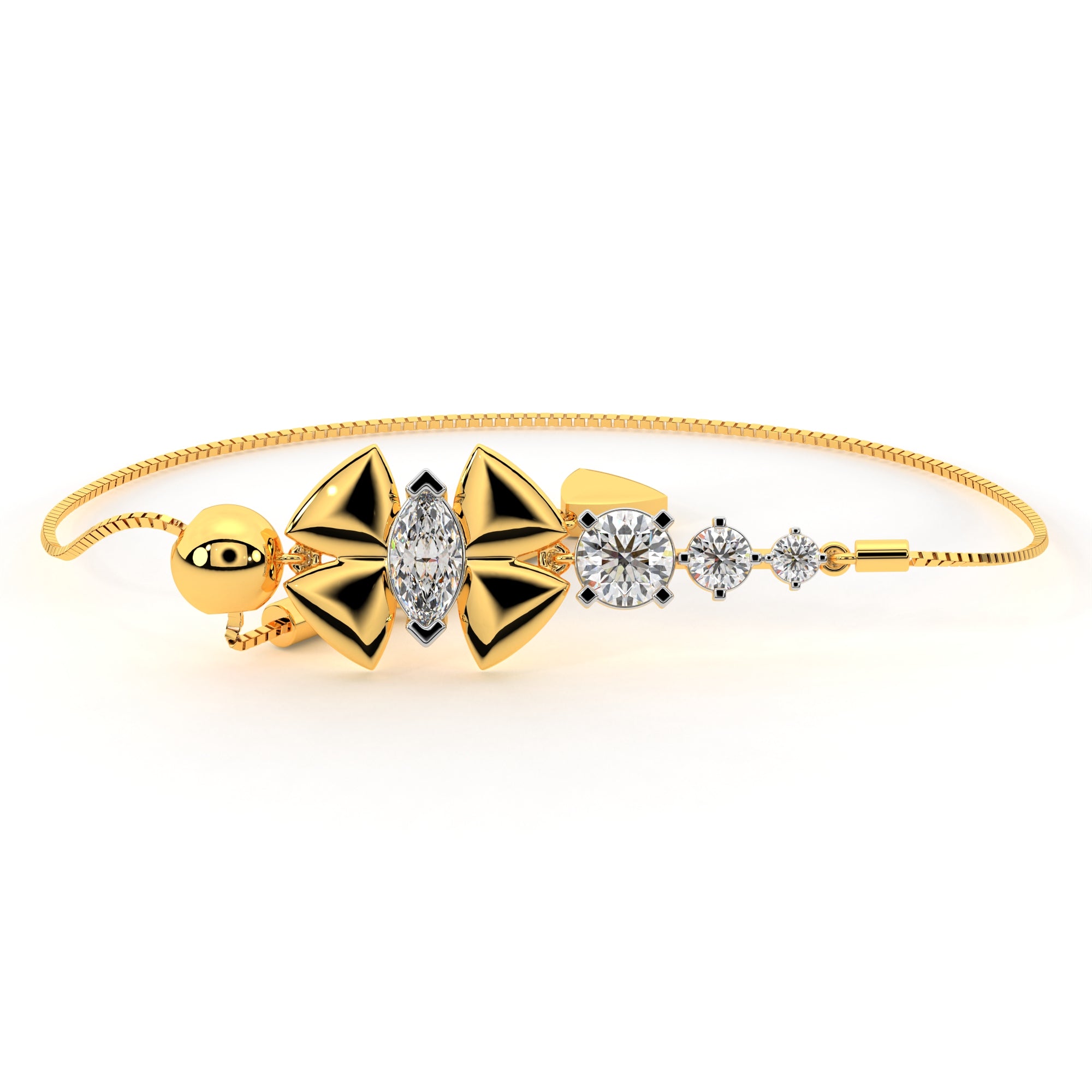 Transforming Butterfly Diamond Bracelet