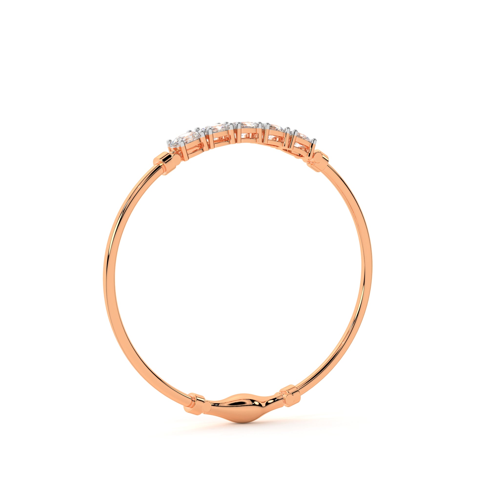 Executive's Diamond Cuff bracelet (Rose Gold)