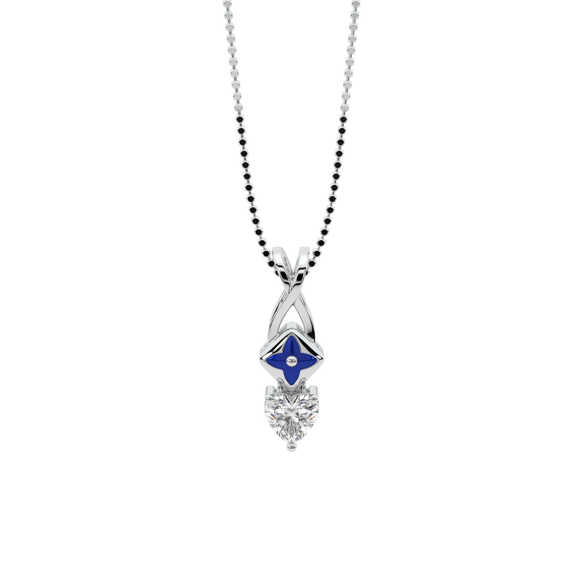 Starlit Heart Diamond Pendant