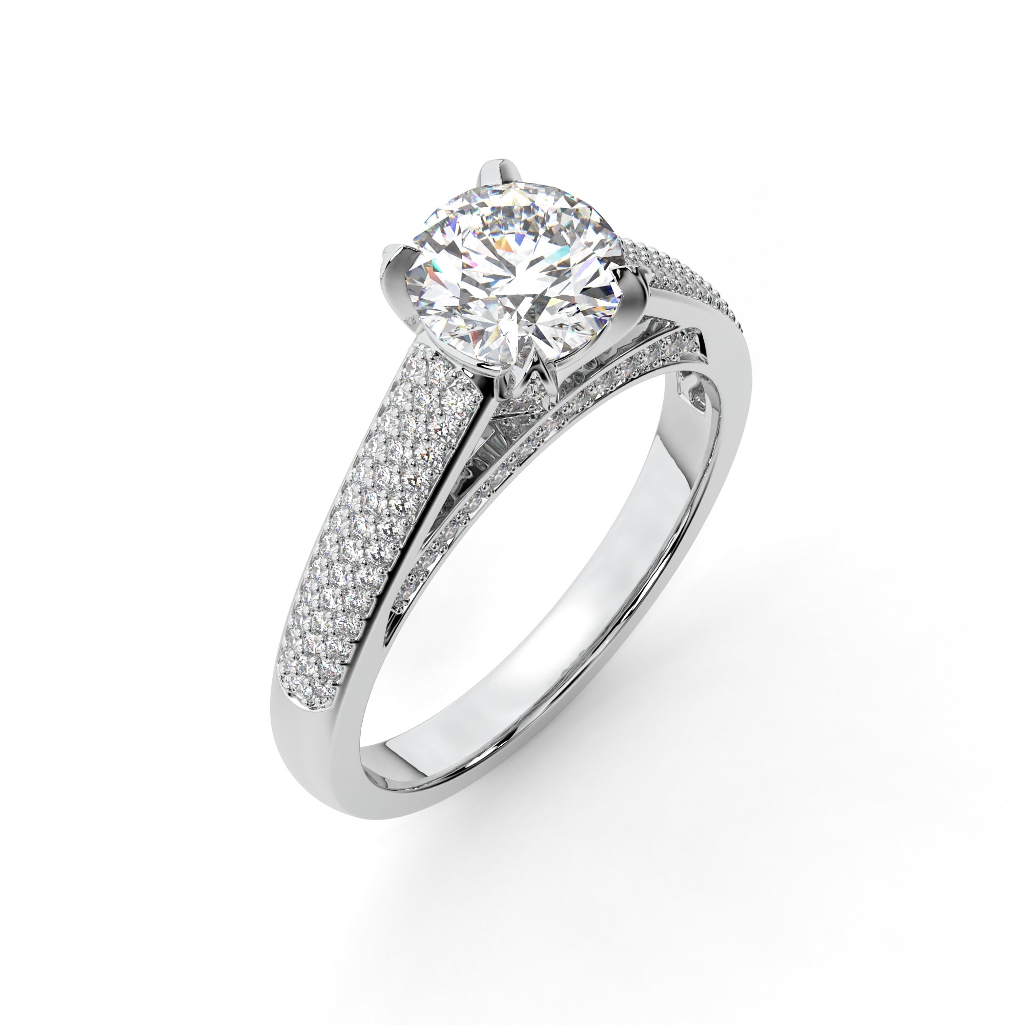 Stellar Solitaire Ring