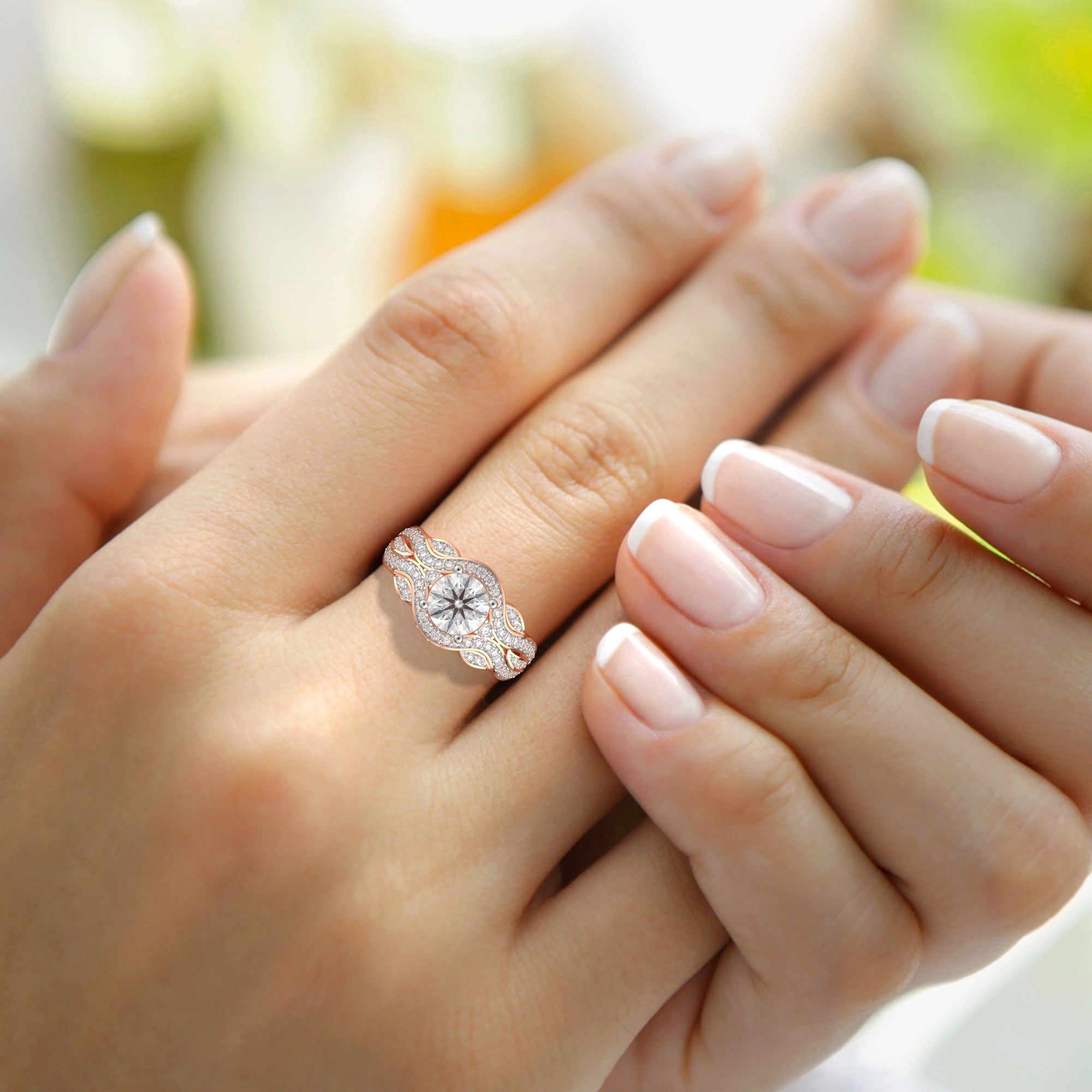 Vintage Round Diamond Ring