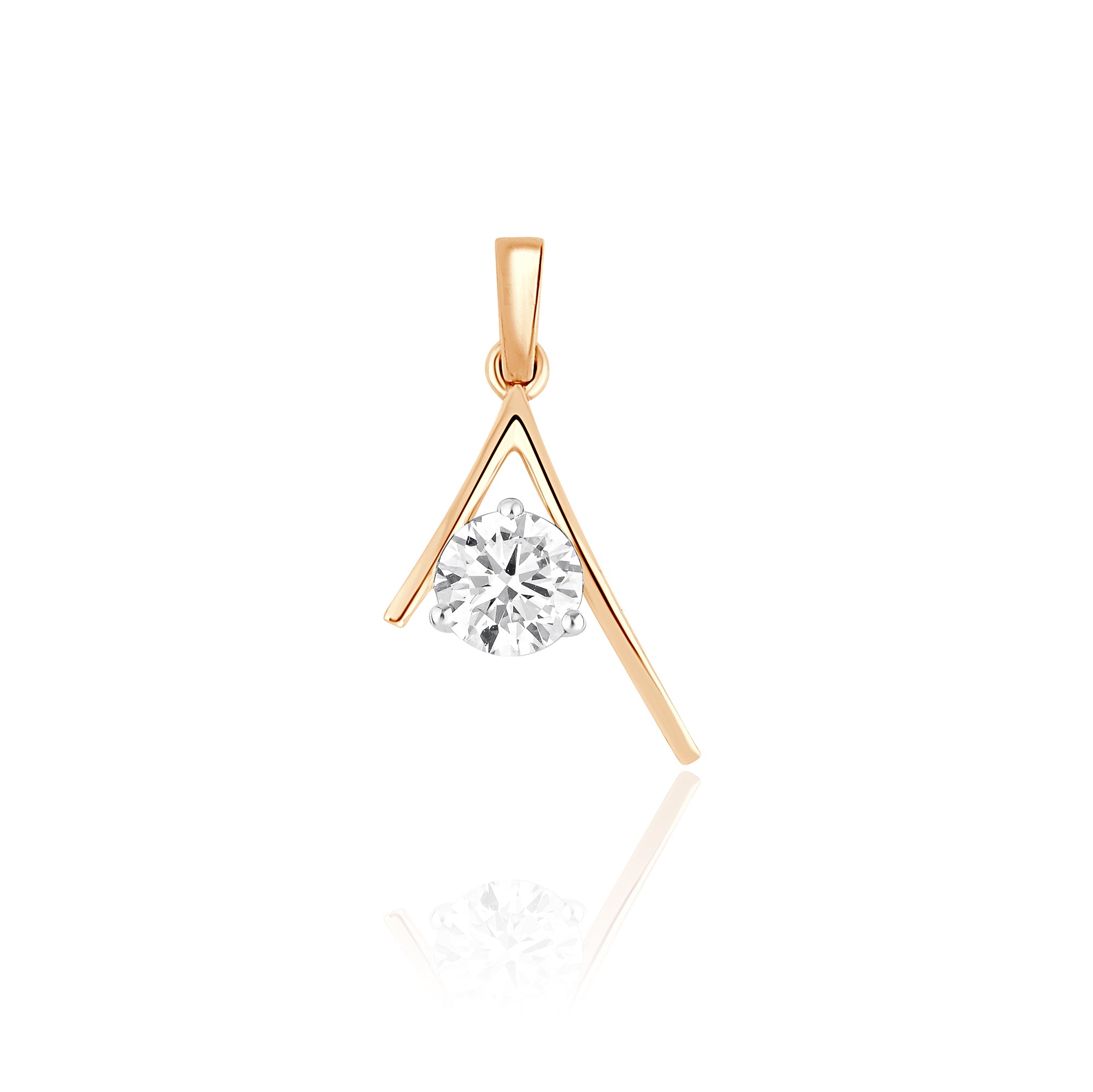 Ira Lab Grown Diamond Pendant (Rose Gold)